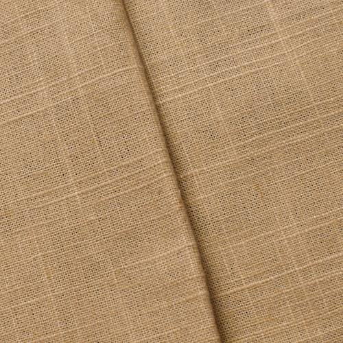 Antique Beige Linen Cross Hatch Woven Decorating Fabric DFW58465