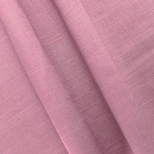 *6 7/8 YD PC -- Dusty Rose Pink Satin-Like Slubbed Woven Decorating Fabric DFWX1547-X