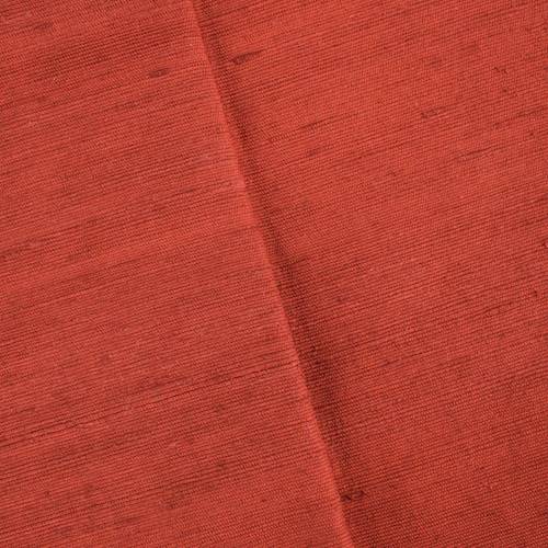 *4 1/8 YD PC--Crimson Red Silk Blend Slub-Rib Woven Home Decorating Fabric DFWX1626-X