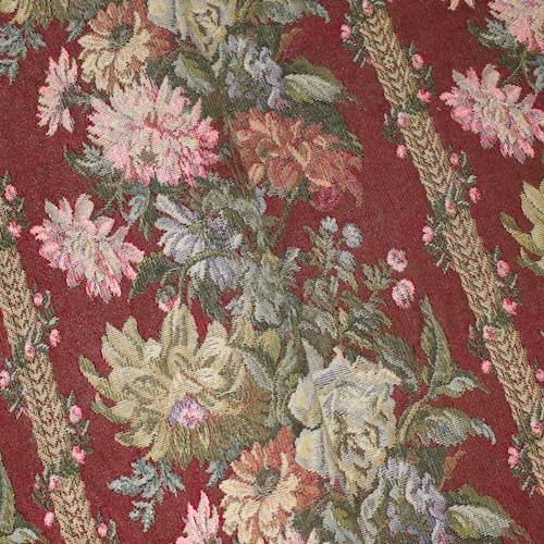 *3 YD PC -- Red/Green/Multi Floral Tapestry Home Decorating Fabric DFWX1841-X