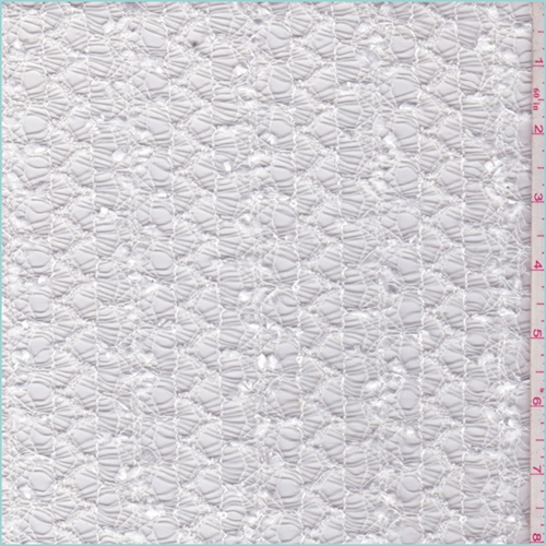 *4 1/4 YD PC--White Zig Zag Crochet Lace