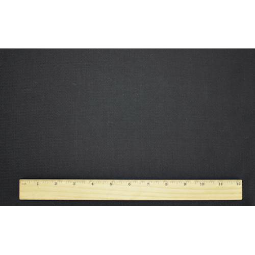 *3 7/8 YD PC--Matte Black Tropical Wool Blend Crepe Dobby