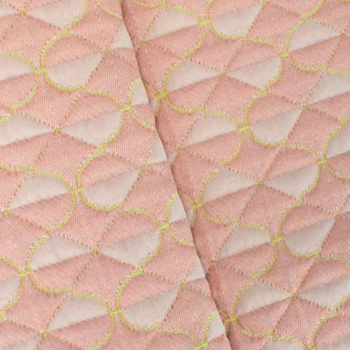 Faded Pink/Line Ogee Cloque Home Decorating Fabric DFW58547