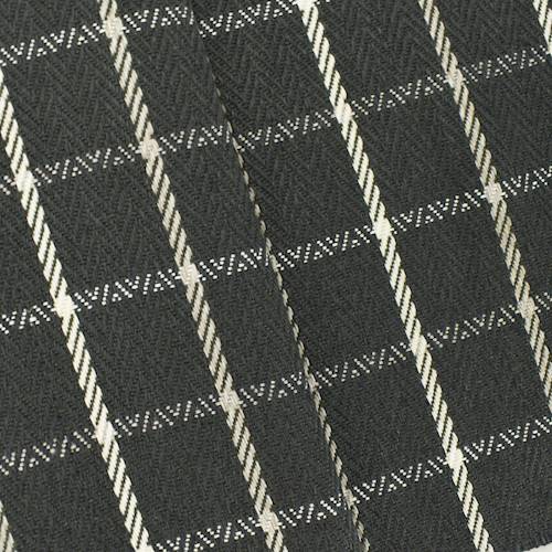 Black/White Herringbone Plaid Home Decorating Fabric