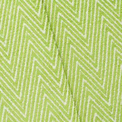 Apple Green/White Textured Chevron Damask Decorating Fabric DFW58568