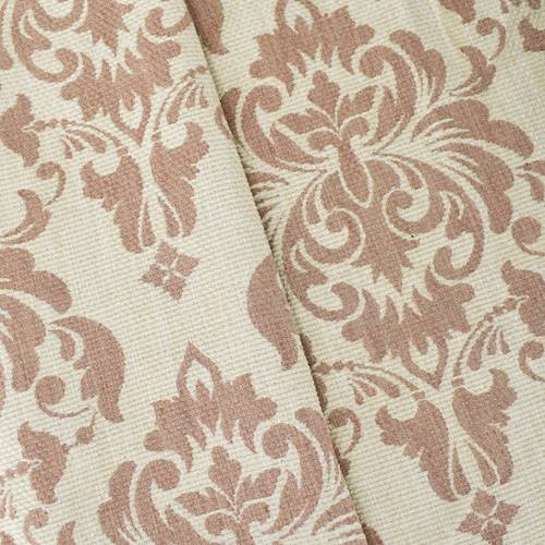 White/Beige Textured Baroque Jacquard Home Decorating Fabric DFW58590