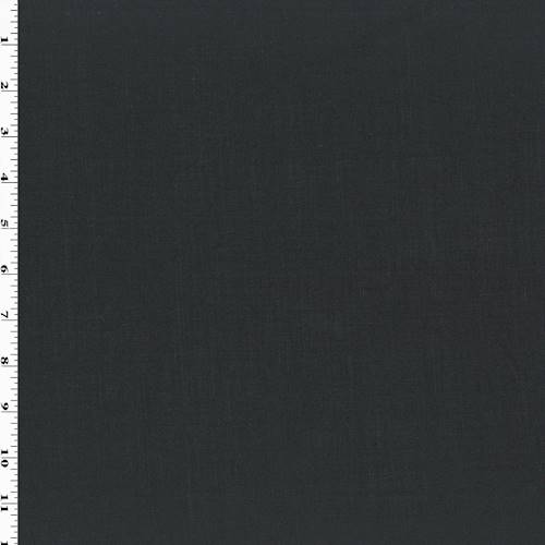 *1/2 YD PC--Black Tropical Wool Blend Twill
