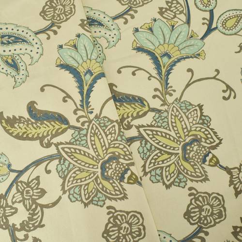 Gray/Antique/Multi Floral Printed Cotton Woven Decor Fabric DFW58663
