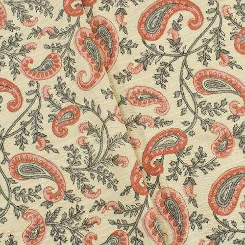 Blush/Ivory/Multi Waverly Paisley Print Canvas Decor Fabric DFW58685