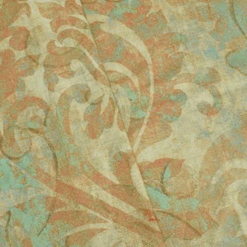 Beige/Multi P/Kaufmann Baroque Print Basketweave Deco Fabric DFW58688