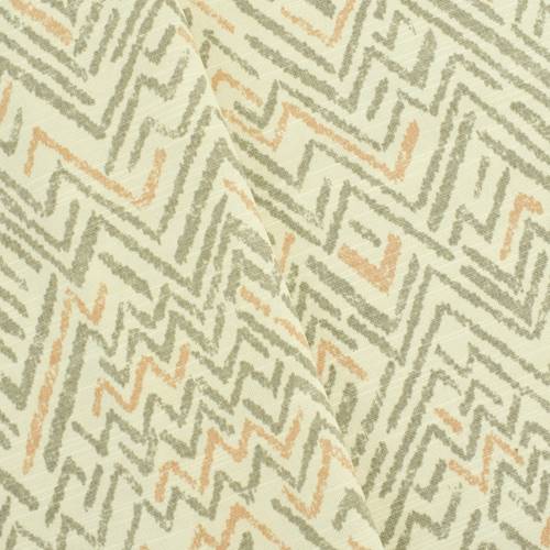 Ivory/Gray/Multi Waverly Zig-Zag Print Canvas Decor Fabric DFW58696