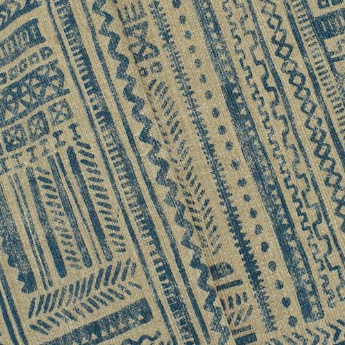 Navy/Beige Ellen DeGeneres Print Basketweave Decor Fabric DFW58715
