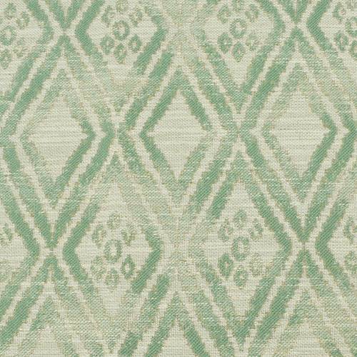 Teal/Beige Diamond Tribal Jacquard Decorating Fabric DFW58748