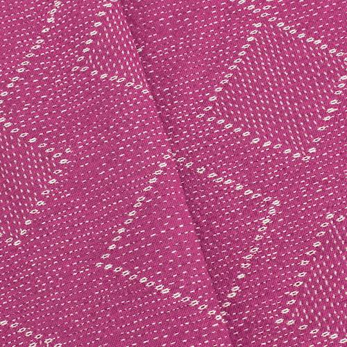Fuchsia/White Abstract Diamond Double Jacquard Decor Fabric DFW58716