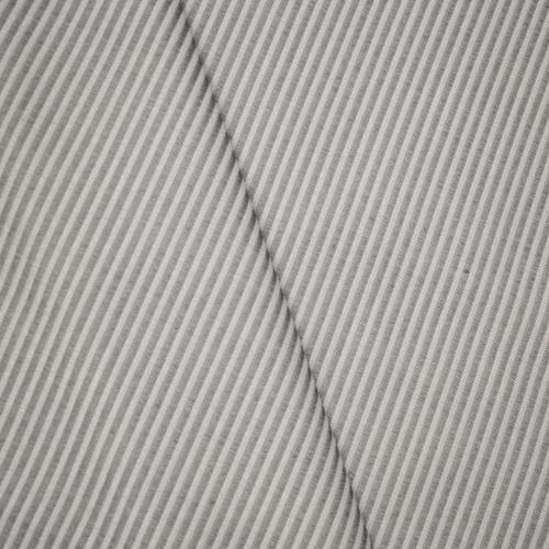 *1 5/8 YD PC -- Gray/White Indoor/Outdoor Stripe Woven Decorating Fabric DFWX009-OD