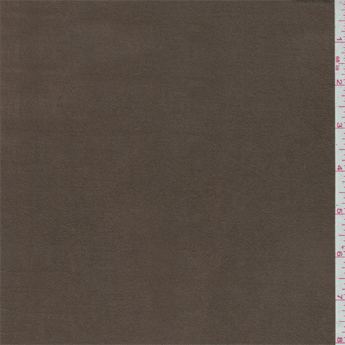 *1 1/2 YD PC--Brown Knit Microsuede