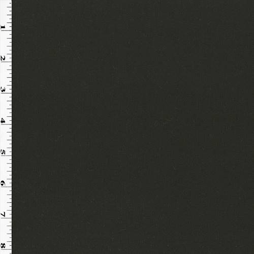 *1/2 YD PC--Classic Black Wool Blend Twill Suiting