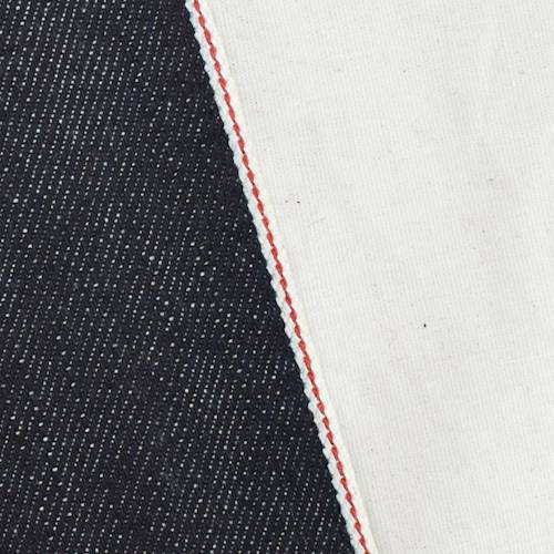 *4 3/8 YD PC--True Navy Blue Cotton Japanese Selvedge Denim