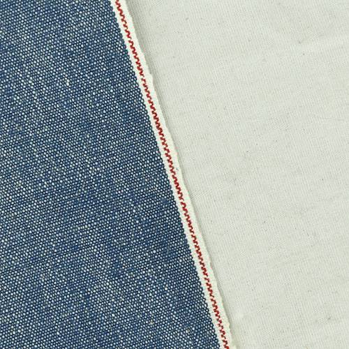 *1 1/4 YD PC--Faded Blue Cotton Selvedge Chambray