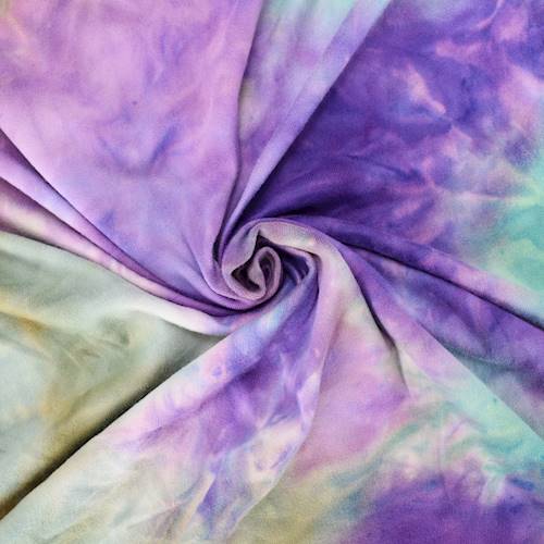 Camel/Sage Green/Jade Tie Dye Double Brushed Jersey Knit 84493