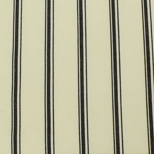Ivory/Black Wool Blend Stripe Twill Suiting 70959