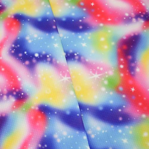 Pink/Purple/Multi Galaxy Digital Printed Bullet Knit 84867