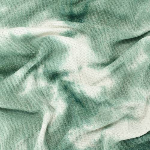 Sage Green/White Tie Dye Waffle Knit 84793