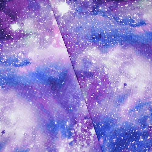 Purple/Navy/White Universe Digital Printed Bullet Knit 84865