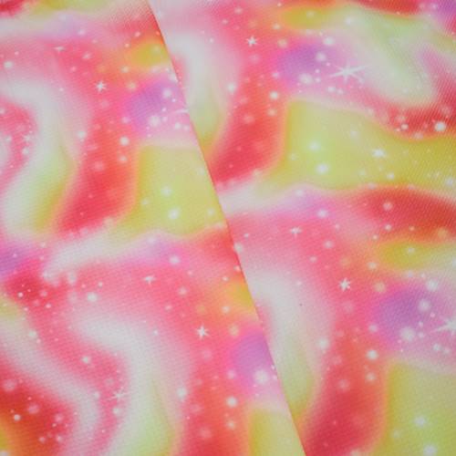 Neon Pink/Yellow/Orange Galaxy Printed Bullet Knit 84866