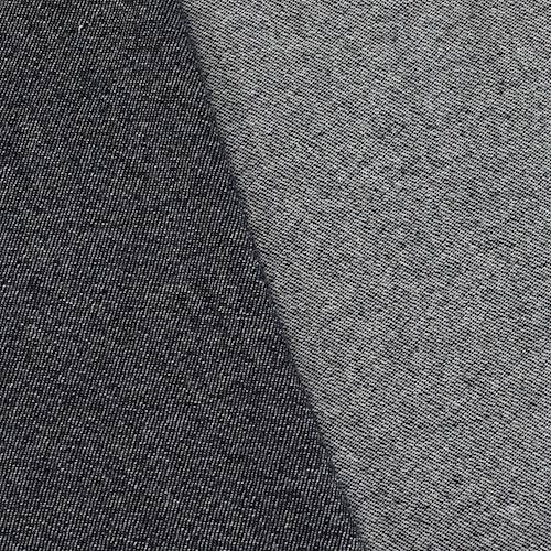 Black/White Wool Blend Textured Twill Jacketing 71009