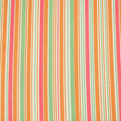 Hot Pink/Multi Chris Stone Stripe Print Canvas Decor Fabric DFW58783