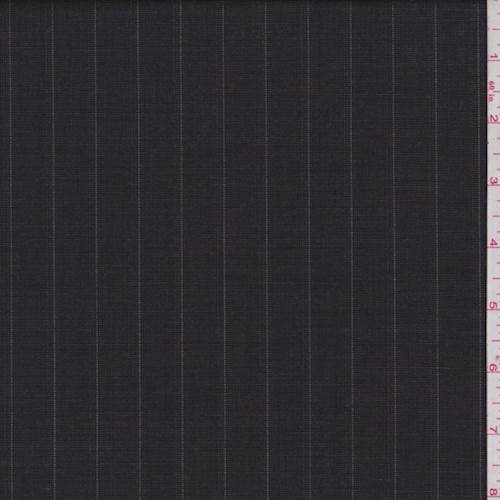 *2 3/4 YD PC--Espresso Pinstripe Tropical Wool Suiting