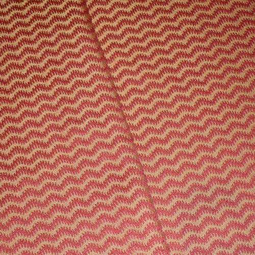 Sunset Red/Golden Yellow Chevron Wave Jacquard Decor Fabric DFW58981