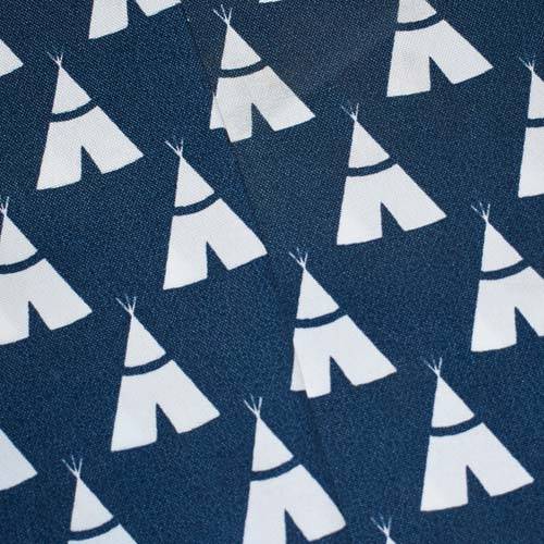 Ink Blue/White Premier Teepee Printed Canvas Decor Fabric DFW59052