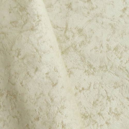 Soft Pearl Beige Textured Velvet Decorating Fabric DFW59124