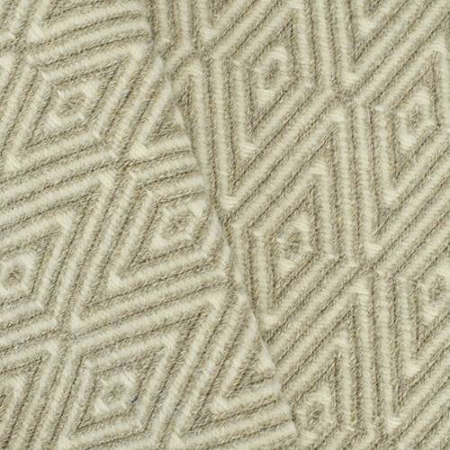 Taupe/White Wool Blend Diamond Texture Jacquard Deco Fabric DFW59153