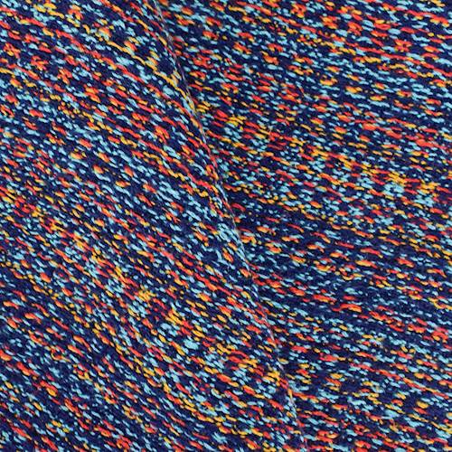 Blue/Red/Multi Linen Textured Dobby Home Decorating Fabric DFW59161