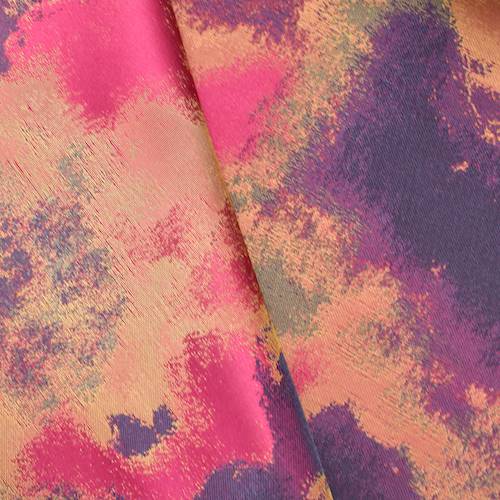 Red/Burgundy/Gold Abstract Texture Jacquard Decor Fabric DFW59164