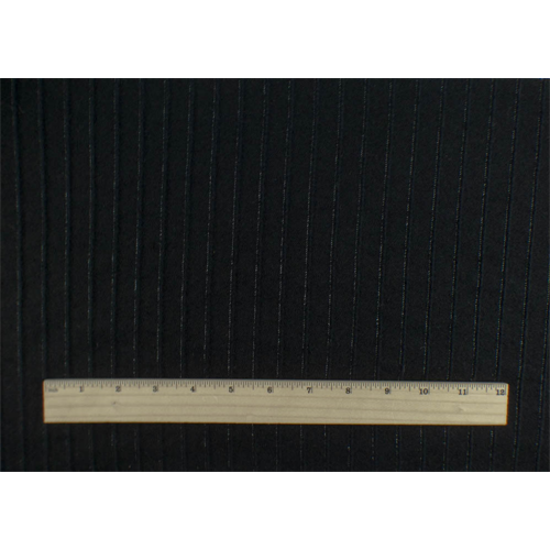 *1 1/2 YD PC--Black Mohair/Alpaca Blend Stripe Sparkle Jacketing