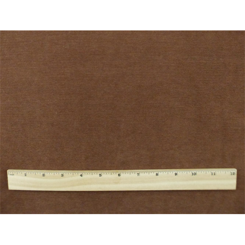 *1 1/8 YD PC--Pecan Brown Chenille Velvet Home Decorating Fabric