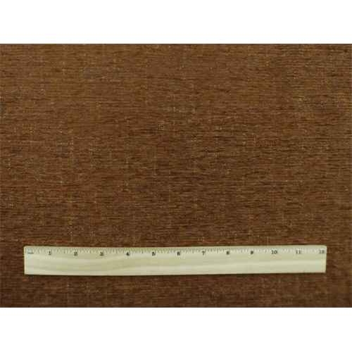 *1 1/8 YD PC--Penny Brown Crosshatch Chenille Home Decorating Fabric