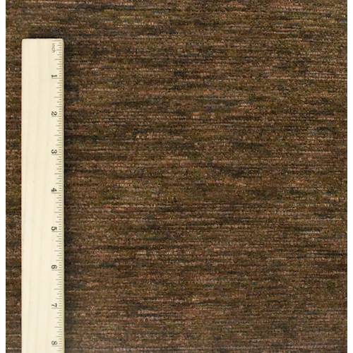 *1 1/8 YD PC--Chocolate Brown/Multi Texture Chenille Decorating Fabric