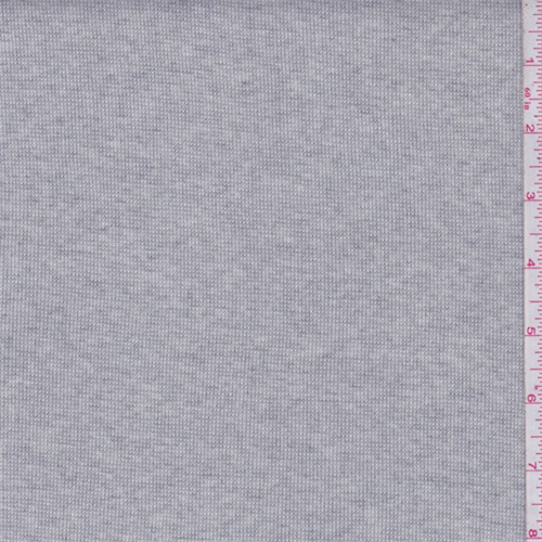 *4 1/2 YD PC--Dusty Grey/Ivory Heather Thermal Knit