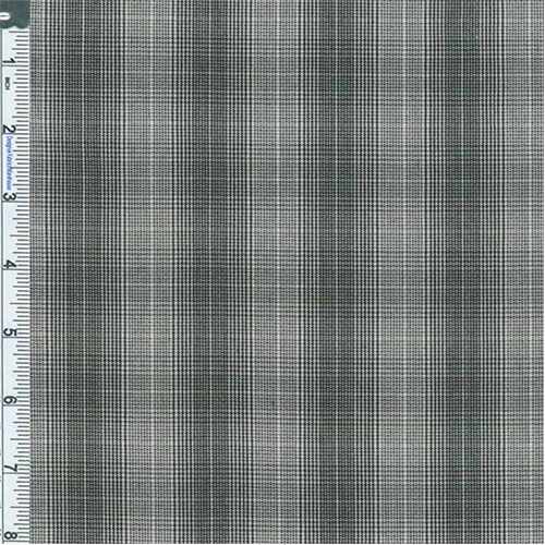 *1 YD PC--Black Yarn Dyed Plaid Shirting