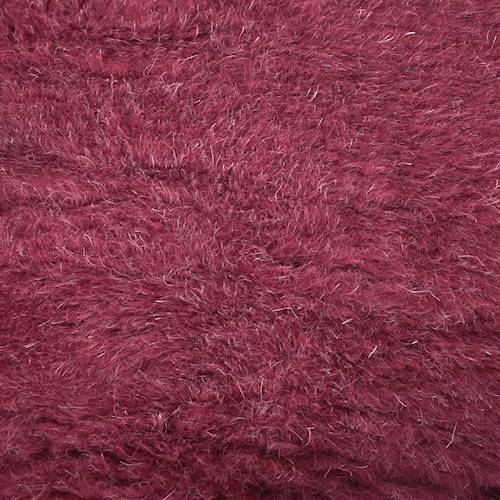 Wine Red Wool Blend Pile Fleece Knit 71059