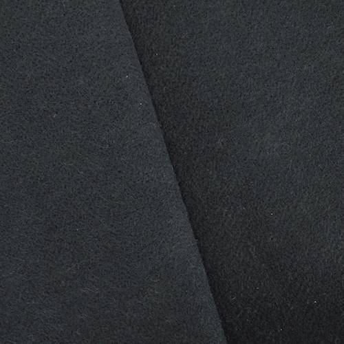 Deep Midnight Navy Boiled Wool Blend Coating 71063