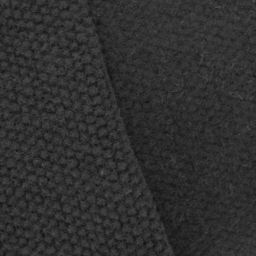 Slate Black Wool Blend Textured Knit Jacketing 71064