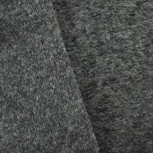 Stormy Gray Wool Blend Fleece Back Knit 71067