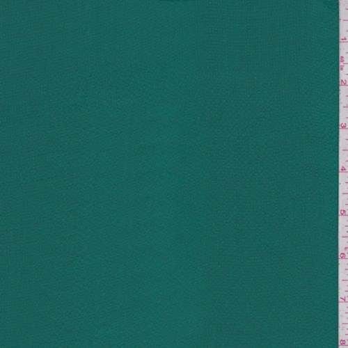 Teal Green Mini Grid Silk Chiffon