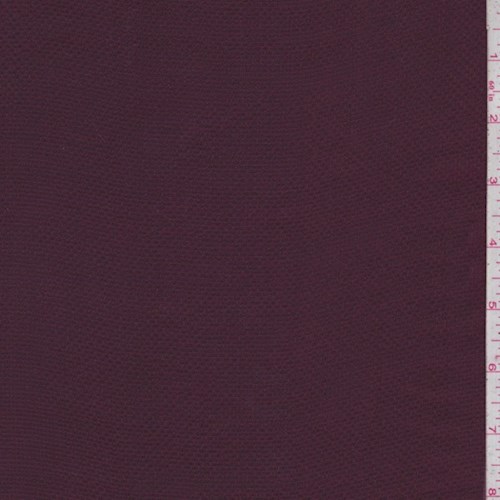 Wine Mini Check Silk Chiffon